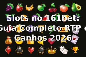 Slots no 161bet: Guia Completo RTP e Ganhos 2026 🎰